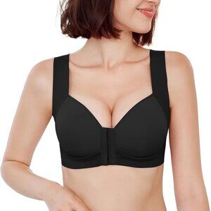 FallSweet Front Close Bra for Women Push Up Wirefree Bra Seamless No Dig Comfort